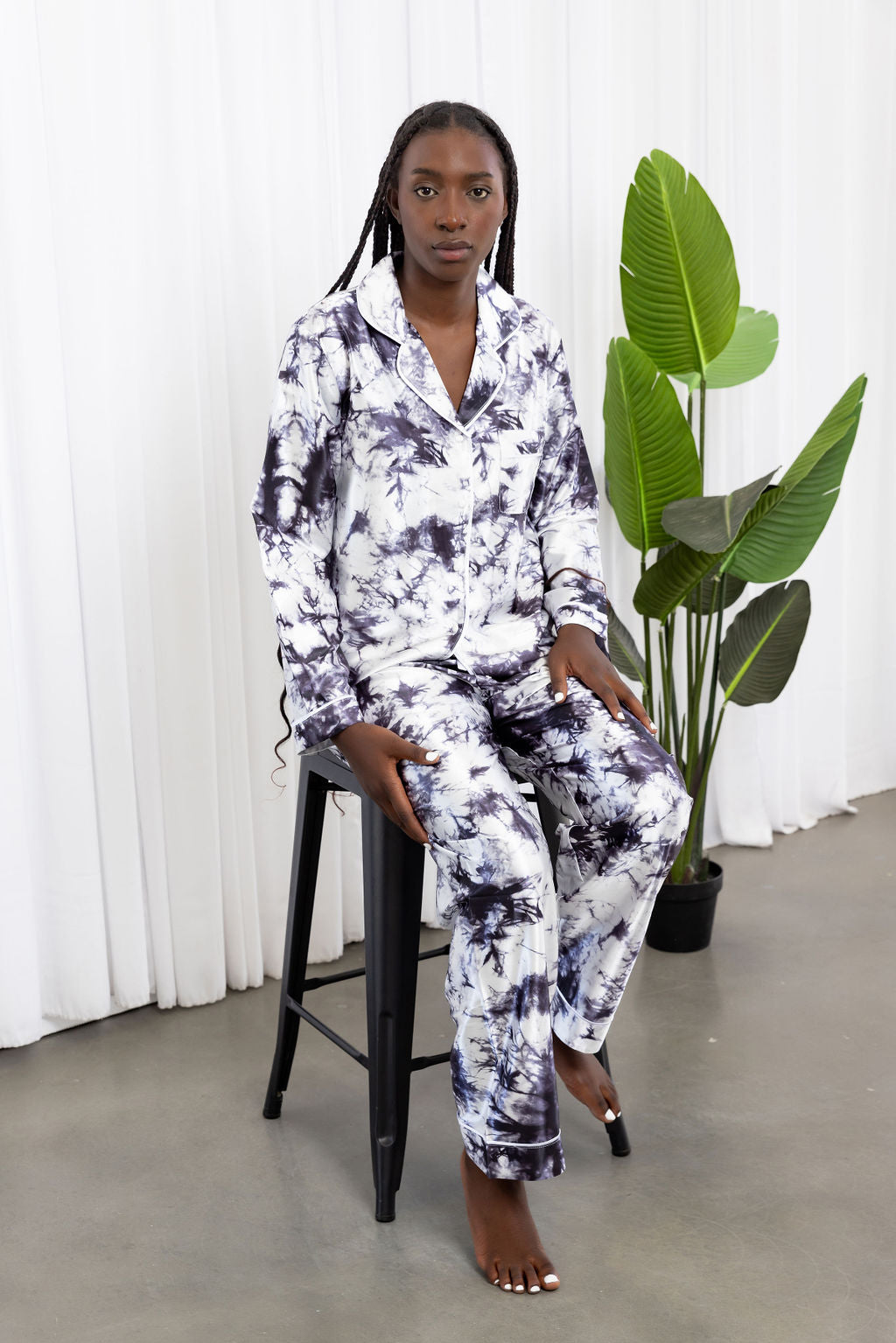 Usiku Long  Tie Dye Pyjama Set